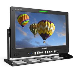 LILLIPUT 15.6 "Q15-VBP مع Carry-On Case 12G-SDI HDMI 2.0 In & Out Broade Studio Studio Monitor 12G-SFP-SFP Connection HDR & 3D-LUT مع لوحة بطارية V