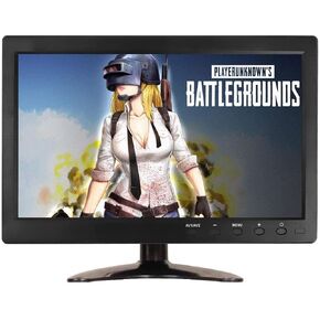 Portable Monitor 10.1 Inch CCTV HDMI Monitor 1920x1080 TFT IPS LCD Screen Built-in Speaker with HDMI-VGA-AV-BNC Function for Car/DSLR/PC/DVD/Car Rearview Mirror Camera
