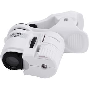 الهواتف المحمولة مشابك مجهر مصباح LED Microscope LED Clip-ty-Type Microscope Clipe Loupe