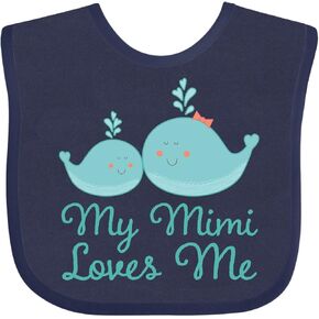 inktastic My Mimi Loves Me Baby Bib