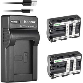 Kastar Battery X2 & Slim USB Charger for Sony NP-FM500H Sony Alpha SLT A58 A57 A65 A77 A99 A77V A77II DSLR-A100 A200 A300 A350 A450 A500 A550 A700 A850 A900 Alpha a99 II DSLR a100 a560 a580 a58 a77II