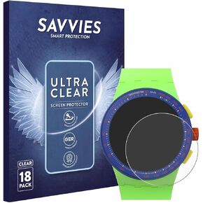 18 Pack Screen Protector Compatible with Swatch Flowing Freshly SUSG1O1 Protection Film Clear