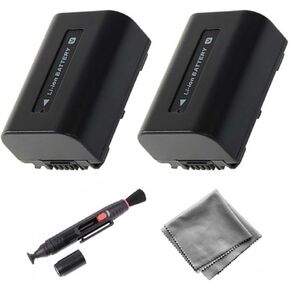 2-Pack NP-FV30 High-Capacity Replacement Batteries for Select Sony Camcorders. UltraPro Bundle Includes: Deluxe Microfiber Cleaning Cloth, Lens Cleaning Pen