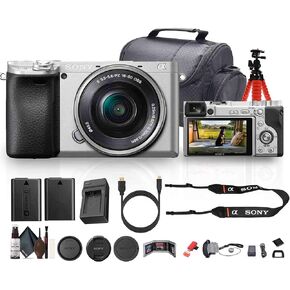 كاميرا Sony A6400 بدون مرآة مع عدسة ذاكرة 16-50 مم F/3.5-5.