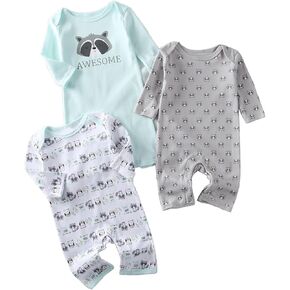 Baby Boy Romper Baby Long Sleeve Romper Toddler One-Piece Jumpsuit Newborn Girls Clothes Set