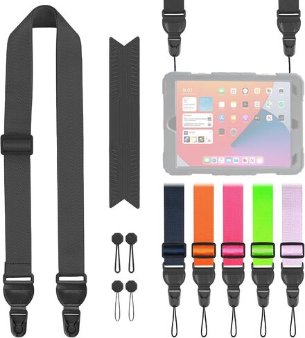Adjustable Shoulder Straps, Universal IPad lanyard, Silicone Padded Camera Strap with Quick Release Buckle, Comfort Neck Strap for Cameras, iPads, Tablet Case, Binoculars (Royal Bule) in Saudi Arabia