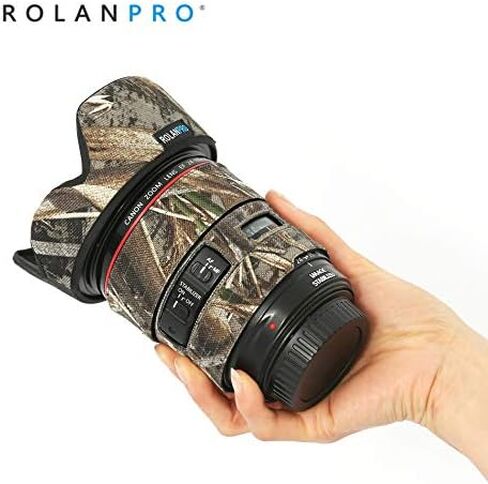 Rolanpro Mirrorless Camera Lens Camouflage Coat for Canon EF 24-105mm F/4 L is II USM Cover Lens Protective Sleeve Case-#3 Jungle Waterproof in Saudi Arabia
