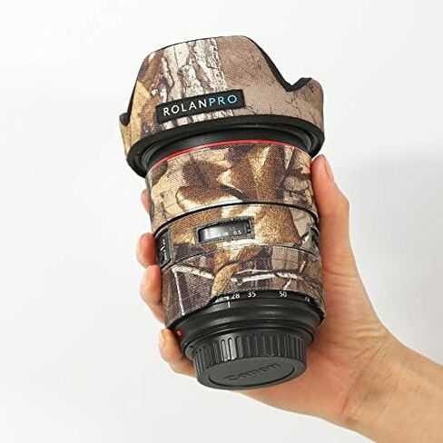 Rolanpro Mirrorless Camera Lens Camouflage Coat for Canon EF 24-105mm F/4 L is II USM Cover Lens Protective Sleeve Case-#3 Jungle Waterproof in Saudi Arabia