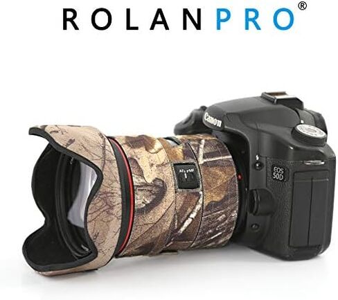 Rolanpro Mirrorless Camera Lens Camouflage Coat for Canon EF 24-105mm F/4 L is II USM Cover Lens Protective Sleeve Case-#3 Jungle Waterproof in Saudi Arabia