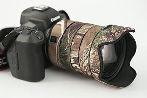 Rolanpro Mirrorless Camera Lens Camouflage Coat for Canon EF 24-105mm F/4 L is II USM Cover Lens Protective Sleeve Case-#3 Jungle Waterproof in Kuwait
