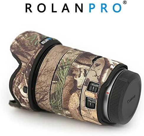 Rolanpro Mirrorless Camera Lens Camouflage Coat for Canon EF 24-105mm F/4 L is II USM Cover Lens Protective Sleeve Case-#3 Jungle Waterproof in Kuwait
