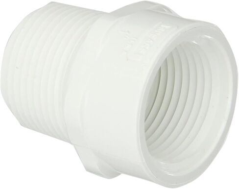 Spears 434 Series PVC Pipe Fitting, Riser Extension Adapter, Schedule 40, 1" NPT Female in Saudi Arabia