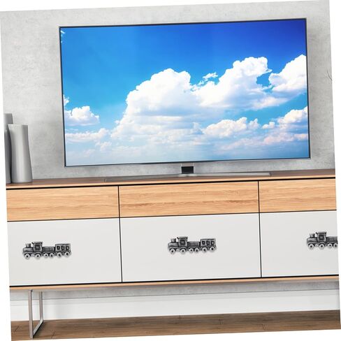 HOMSFOU 1SET Creative Train Drawer مقابض أنيقة لغرف Boy Girl's Rooms Wardrobe و Cabinet Use Supply Finish Design for Boys and Girls in Kuwait