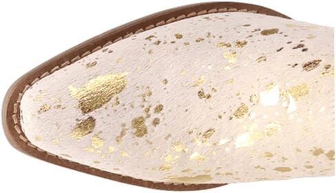 Dingo Womens Cash Cow Round Toe Slip on Mule أحذية غير رسمية منتصف الكعب 2-3 " - الذهب in Saudi Arabia