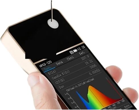 320 Spectrometer Lighting Led Tester Spectrum Lux Meter CCT CRI Metro LCD Display, high Accuracy(Top Sensor) in Saudi Arabia