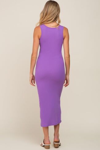 PinkBlush Ribbed Basic Maternity Maxi Dress in Kuwait
