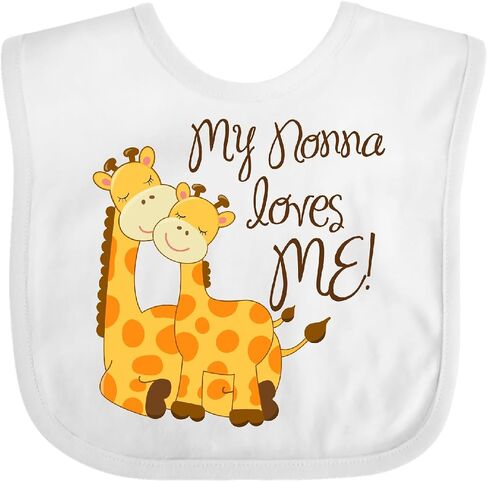 inktastic My Nonna Loves Me Baby Bib in Saudi Arabia