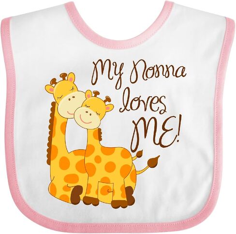 inktastic My Nonna Loves Me Baby Bib in Saudi Arabia