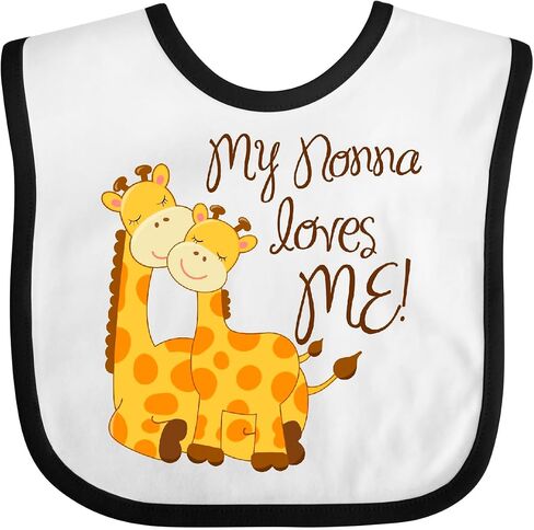 inktastic My Nonna Loves Me Baby Bib in Saudi Arabia
