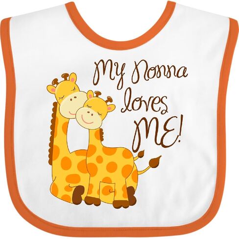 inktastic My Nonna Loves Me Baby Bib in Saudi Arabia
