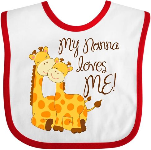 inktastic My Nonna Loves Me Baby Bib in Saudi Arabia