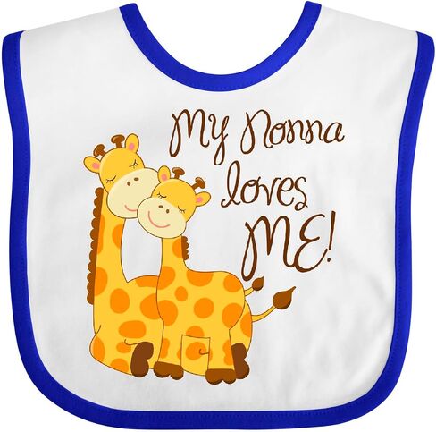 inktastic My Nonna Loves Me Baby Bib in Saudi Arabia