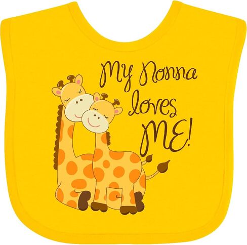 inktastic My Nonna Loves Me Baby Bib in Saudi Arabia