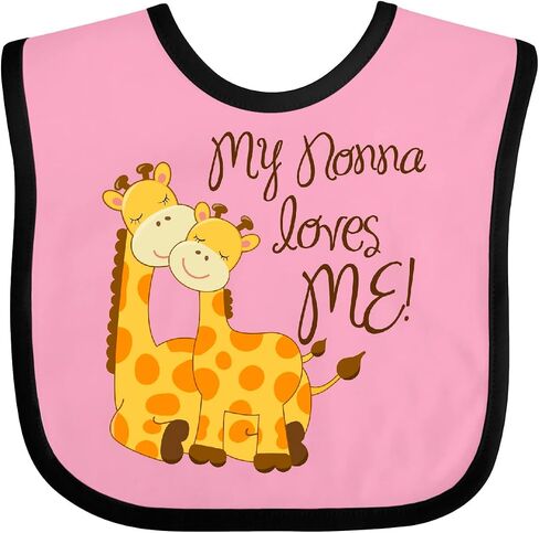 inktastic My Nonna Loves Me Baby Bib in Saudi Arabia