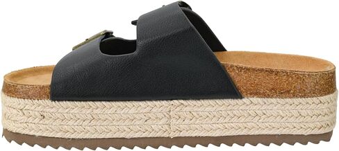 Corkys Footwear No Filter 2-Inch Platform Sandals with Adjustable Buckles and Comfortable Insoles - Stylish & Comfortable Espadrille Sandals - All Day Wear in Saudi Arabia