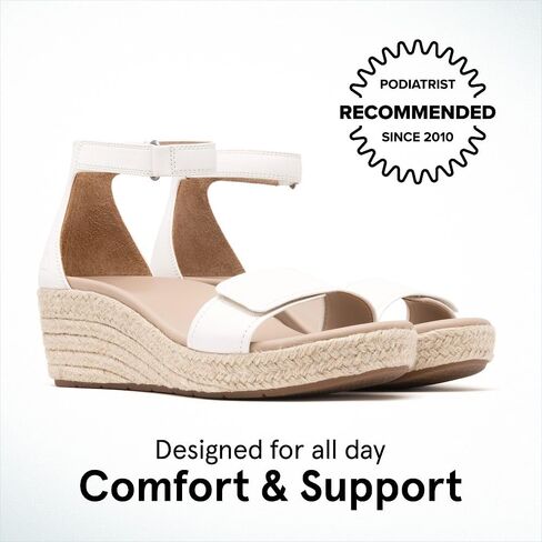 ABEO Riviera Ankle Sandals For Women | Arch Support Sandals Women's | Wedge Sandals For Women | Built-In Orthotic Insole in Saudi Arabia