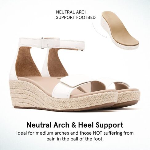 ABEO Riviera Ankle Sandals For Women | Arch Support Sandals Women's | Wedge Sandals For Women | Built-In Orthotic Insole in Saudi Arabia