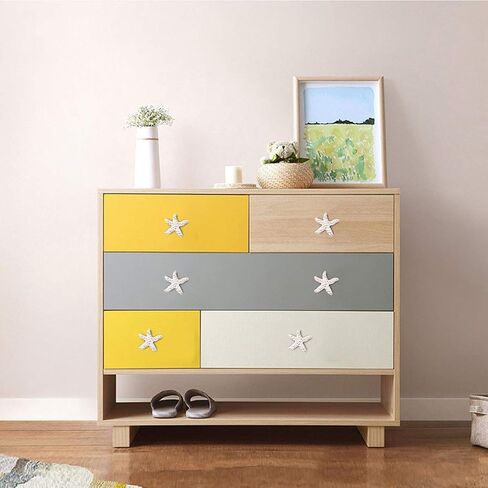 Children Drawer Knobs Novelty Ocean Sea Star Handles for Kids Room Kitchen Cabinet Handles Cupboard Knobs Furniture Hardware A50 - (Color: -blue) in Saudi Arabia