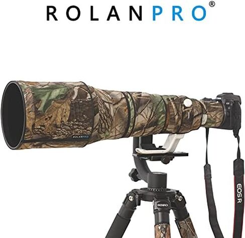 Rolanpro Waterproof Lens Cover for Canon RF 600mm F4 L is USM Camouflage Rain Cover Lens Protective Sleeve Case#20 Jungle Waterproof in Saudi Arabia