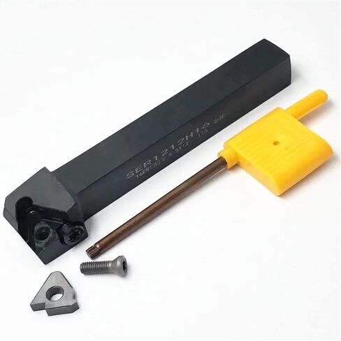 أداة تحول الخيط الخارجي 10pcs إدراج كربيد + 1PCS CNC أداة الأدوات الأجزاء الأجزاء مخرطة Dolunto (Ser1212H16 ، MMT16ER AG60 VP15TF) in Saudi Arabia