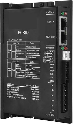 60mm 2 Phase 2.1Nm~4N.M Stepping 24 Open Loop Stepper Motor Set Computerized Numerical Control Stepper Motor Driver ECR60 Kit(4nm 60AM40 KIT) in Saudi Arabia