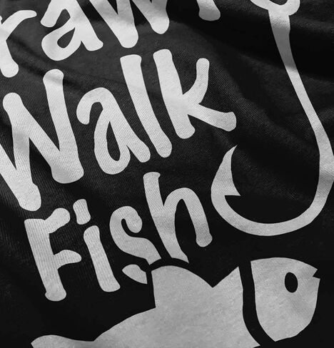 Brisco Brands Crawl Walk Fish Hook Outdoor Lover Toddler Boy Girl T Shirt in Saudi Arabia