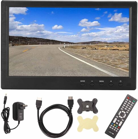 10.1 inch HD Monitor TFT LCD Color Screen, Portable Monitor with VGA BNC AV Ypbpr Input, 1280x800 Resolution, Supports PAL and NTSC Video Formats, Mini and Multifunctional (US in Saudi Arabia
