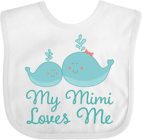 inktastic My Mimi Loves Me Baby Bib in Kuwait