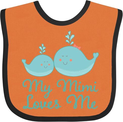 inktastic My Mimi Loves Me Baby Bib in Kuwait