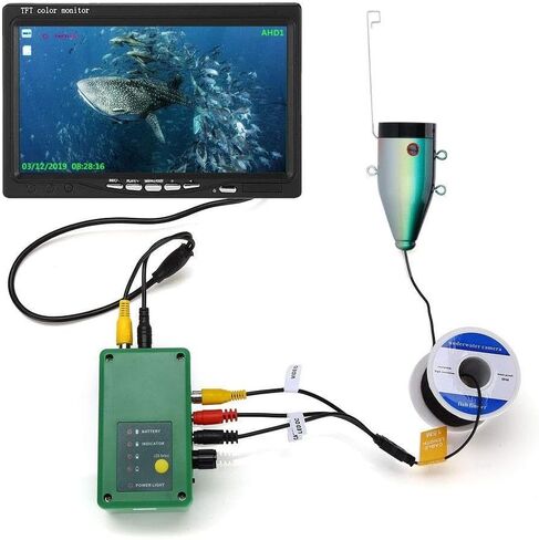 DVR Fish Finder كاميرا الصيد تحت الماء ، شاشة 7 بوصات 1280 × 720 ، كاميرا 1080 بكسل 15M ، تسجيل 16 جيجابايت ، كابل 30M in Kuwait