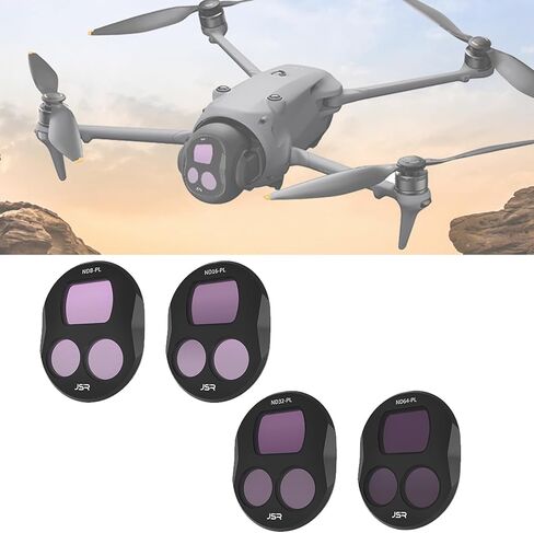 عدسة Filte لـ DJI Mavic 4 Pro ، مجموعة حماية الكاميرا مجموعة ملحقات طلاء نانو من الزجاج البصري متعدد الطبقات (6pcs (UV+CPL+ND8+16+32+64)) in Kuwait
