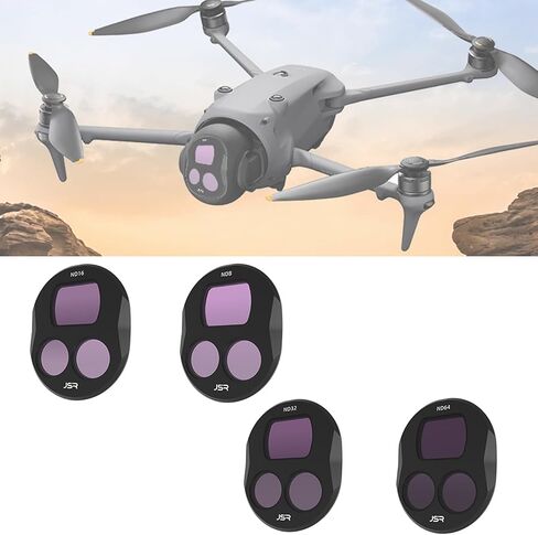 عدسة Filte لـ DJI Mavic 4 Pro ، مجموعة حماية الكاميرا مجموعة ملحقات طلاء نانو من الزجاج البصري متعدد الطبقات (6pcs (UV+CPL+ND8+16+32+64)) in Kuwait