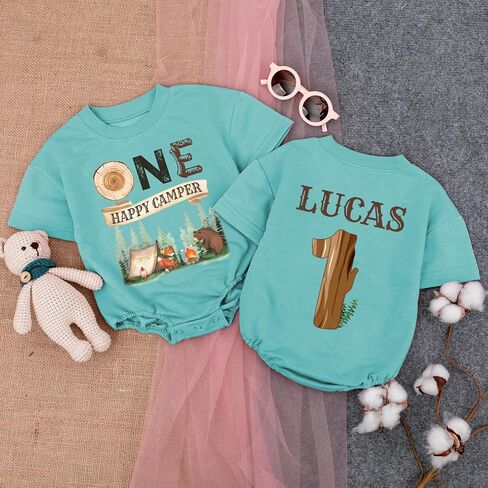 Personalized O Fishally One First Birthday Baby Romper, Ofishally One Birthday, Baby Boy Fishing Romper in Saudi Arabia