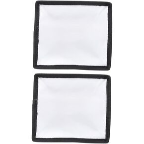 2Pcs Foldable Soft Flash Diffuser Portable Photography Video Light Cover Lightweight Reflective Softbox for Indoor and Outdoor Shooting