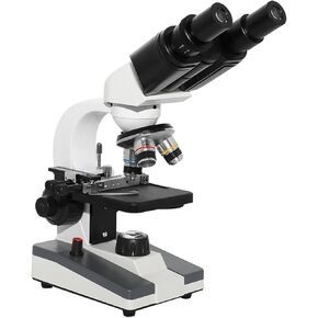 XP902 Binocular Biological Microscope with LED Light - 640X Magnification for Students - Includes 12.5X Mobile Phone Lens for Easy Photography(XP902 with Lens)