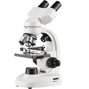 Microscope Binocular Compound Lab Microscopes Magnifier Mechanical Stage for Teaching Laboratory Hobbyist
