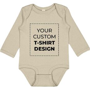 Custom Personalized Baby Onesie Bodysuit Romper Unisex Pregnancy Announcement Long/Half Sleeve Outfit with Photo Text Image