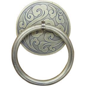Chinese Style Pull Handles,Vintage Drawer Handles,Antique Chinese Style Copper Cabinet Door Handle Pull Kitchen Bookcase Drawer Handle Bronze Tone