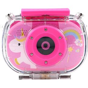 Kids Water Proof Camera, 1080P HD Video Recorder 2 Inch IPS Screen Underwater Digital Camera for 3 to 12 Year Old Boys Girls with 32GB Card (Blue with Water Proof Case+32GB Memory Card) in Kuwait