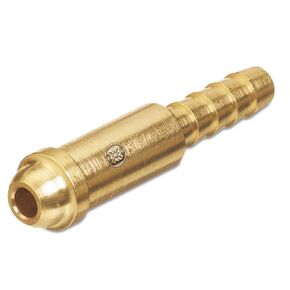 Western Enterprises AW-17 Inert Arc Nipples, 200 PSIG, Brass, 2 7/32", 1/4" Hose ID, Barb Connection, 0.5 Length, B-Size